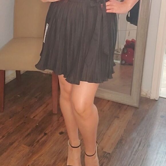 NWT Haute Monde Black ruffle skirt - Picture 6 of 6